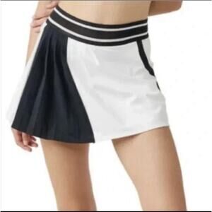 Free People Movement M Black White Sporty Mini Skirt Tennis Pickleball Golf